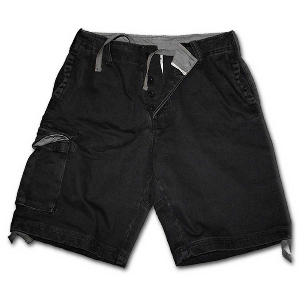 Spiral - METAL STREETWEAR Pantalon court - Noir